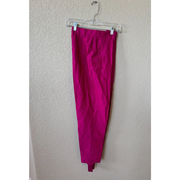 The Limited Vintage 80s Stirrup Pants Bright Pink Rayon Blend Spandex Stretch 10 - Picture 3 of 7